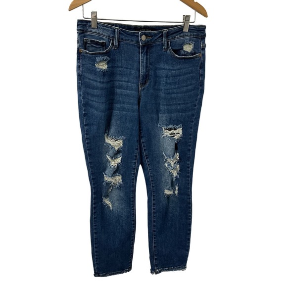 Judy Blue Denim - Judy Blue Jeans Womens 9/29 Boyfriend Fit Distressed Destroyed